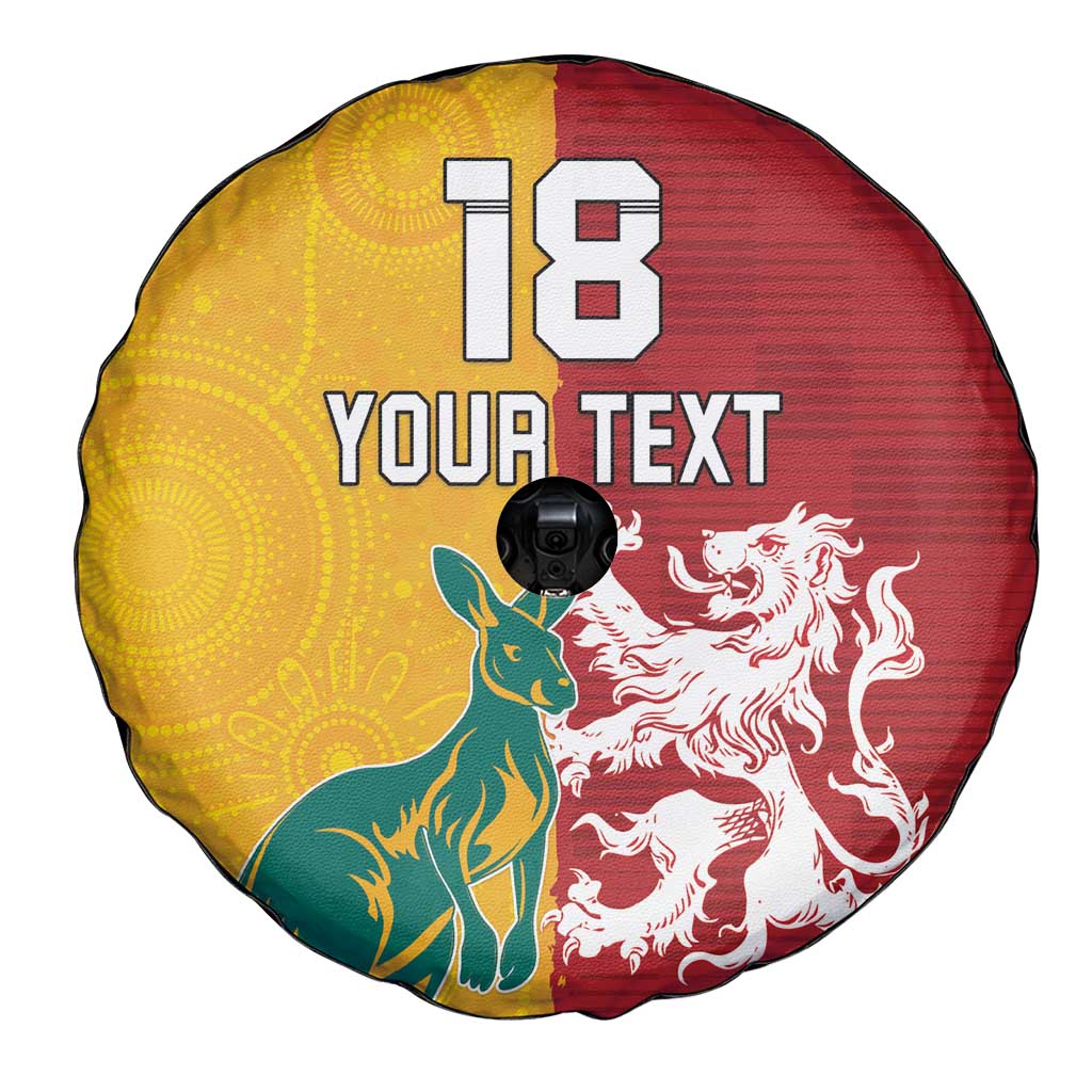 Custom British Lions Australia Spare Tire Cover Unique Style - Aussie Hoodie