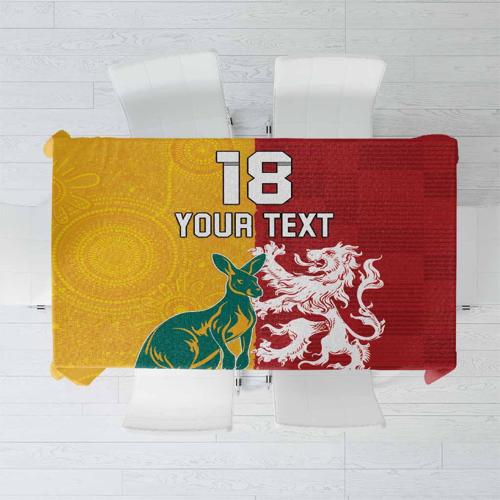 Custom British Lions Australia Tablecloth Unique Style - Aussie Hoodie