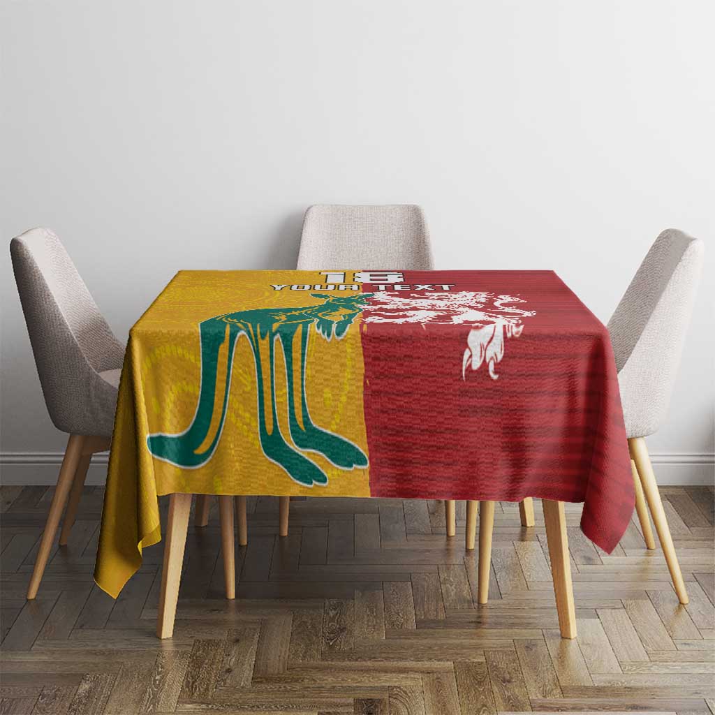 Custom British Lions Australia Tablecloth Unique Style - Aussie Hoodie