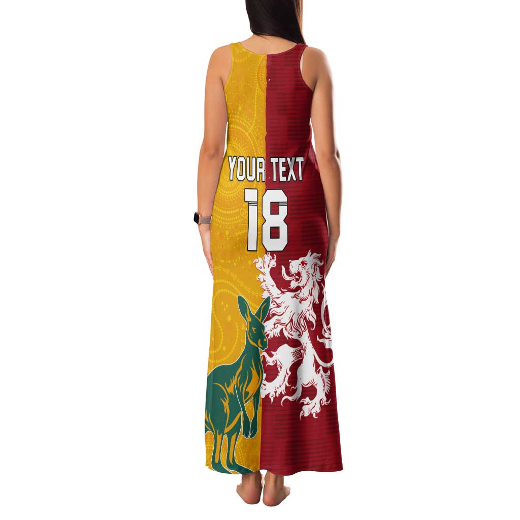 Custom British Lions Australia Tank Maxi Dress Unique Style - Aussie Hoodie