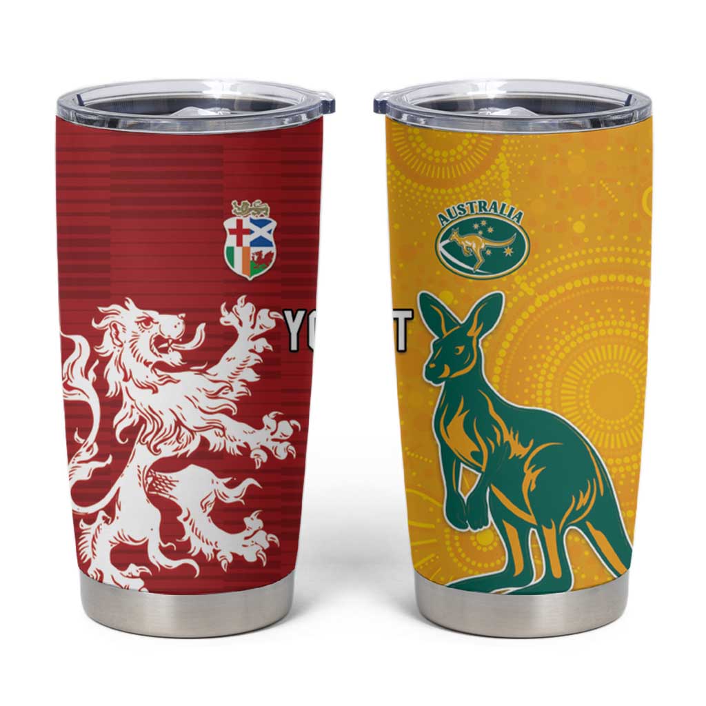 Custom British Lions Australia Tumbler Cup Unique Style - Aussie Hoodie
