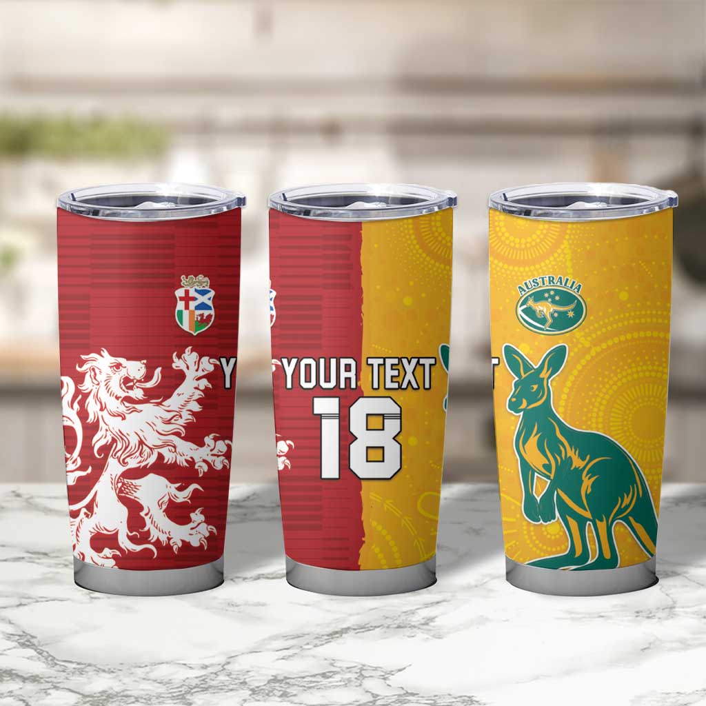 Custom British Lions Australia Tumbler Cup Unique Style - Aussie Hoodie