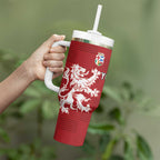Custom British Lions Australia Tumbler With Handle Unique Style - Aussie Hoodie