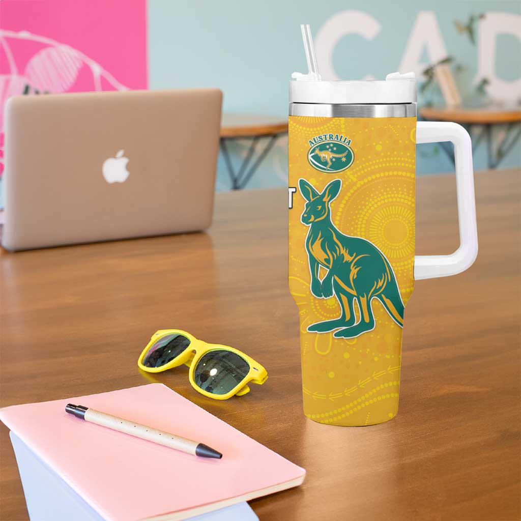 Custom British Lions Australia Tumbler With Handle Unique Style - Aussie Hoodie