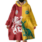 Custom British Lions Australia Wearable Blanket Hoodie Unique Style - Aussie Hoodie