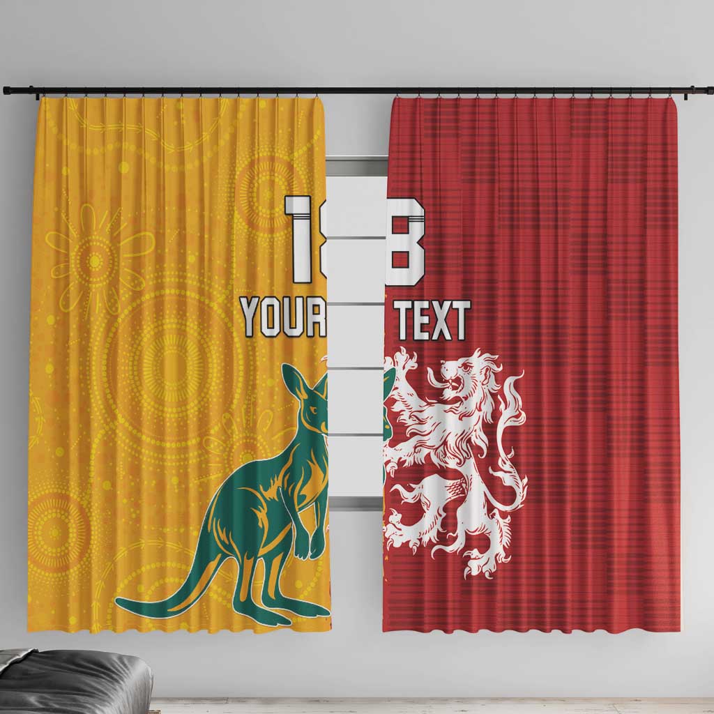 Custom British Lions Australia Window Curtain Unique Style - Aussie Hoodie