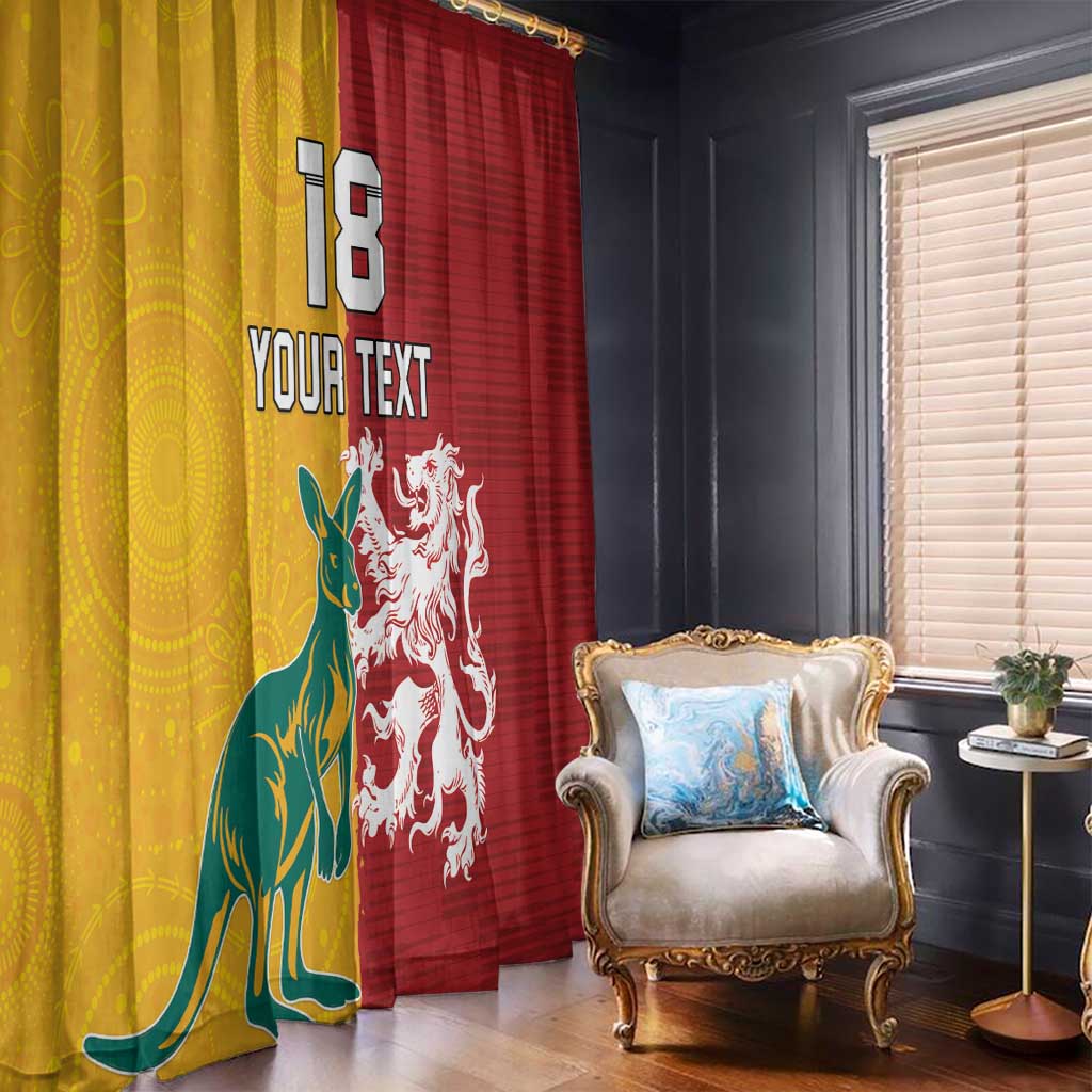 Custom British Lions Australia Window Curtain Unique Style - Aussie Hoodie