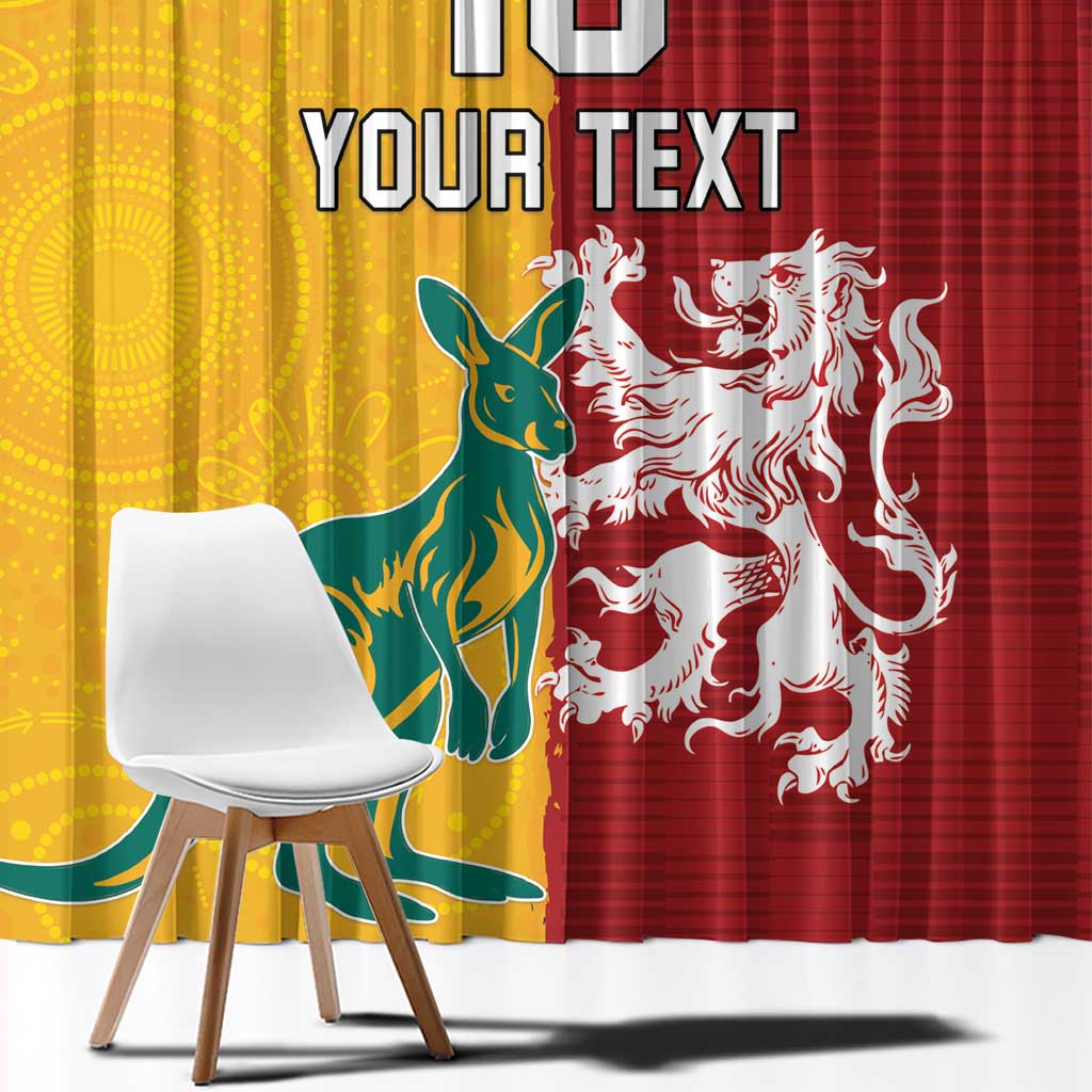 Custom British Lions Australia Window Curtain Unique Style - Aussie Hoodie