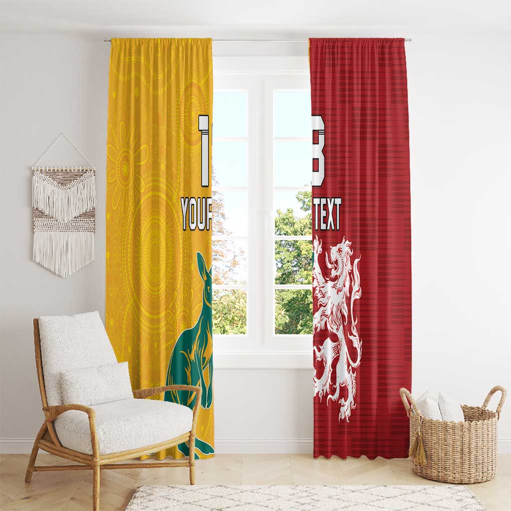 Custom British Lions Australia Window Curtain Unique Style - Aussie Hoodie