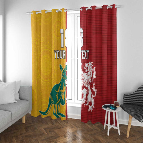 Custom British Lions Australia Window Curtain Unique Style - Aussie Hoodie