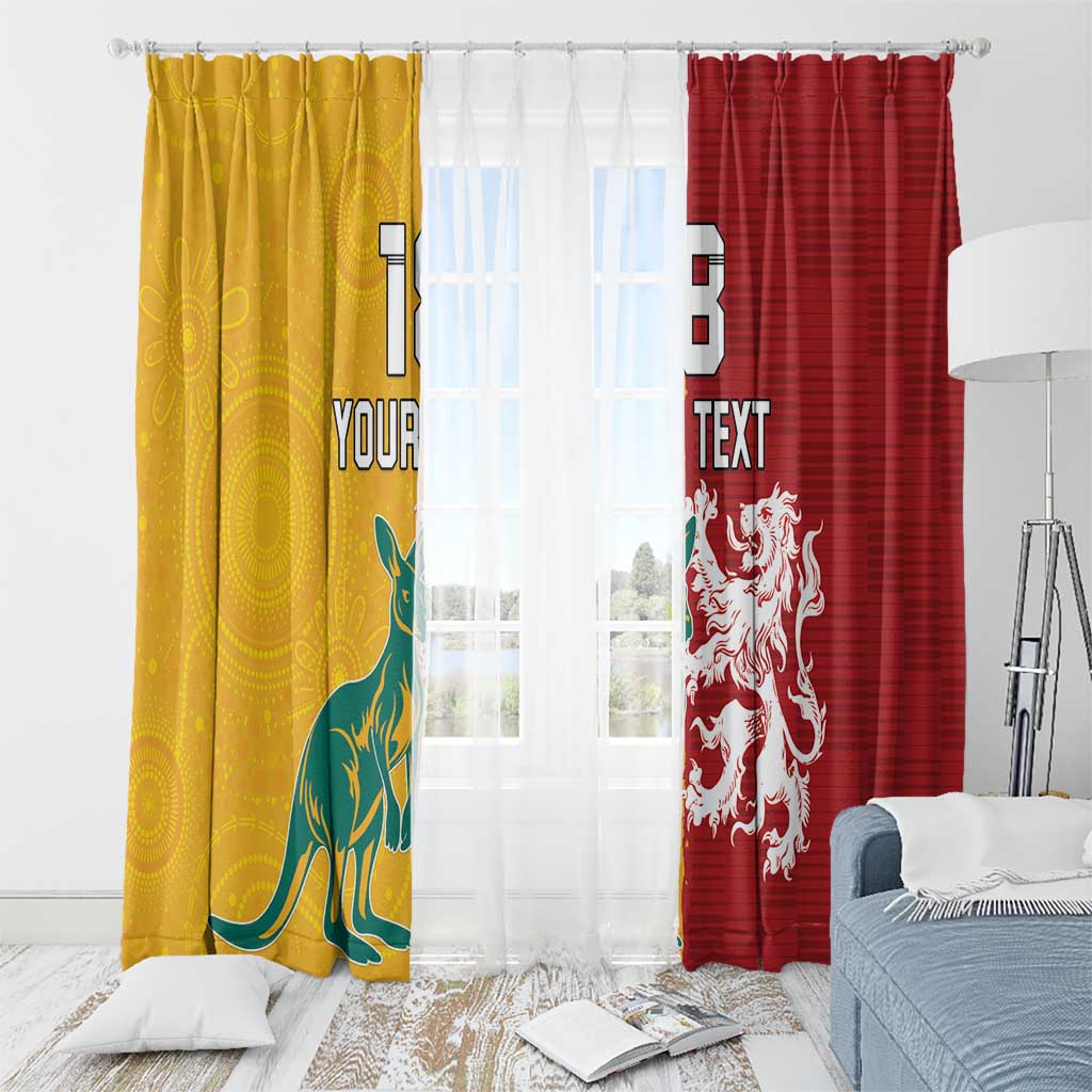 Custom British Lions Australia Window Curtain Unique Style - Aussie Hoodie