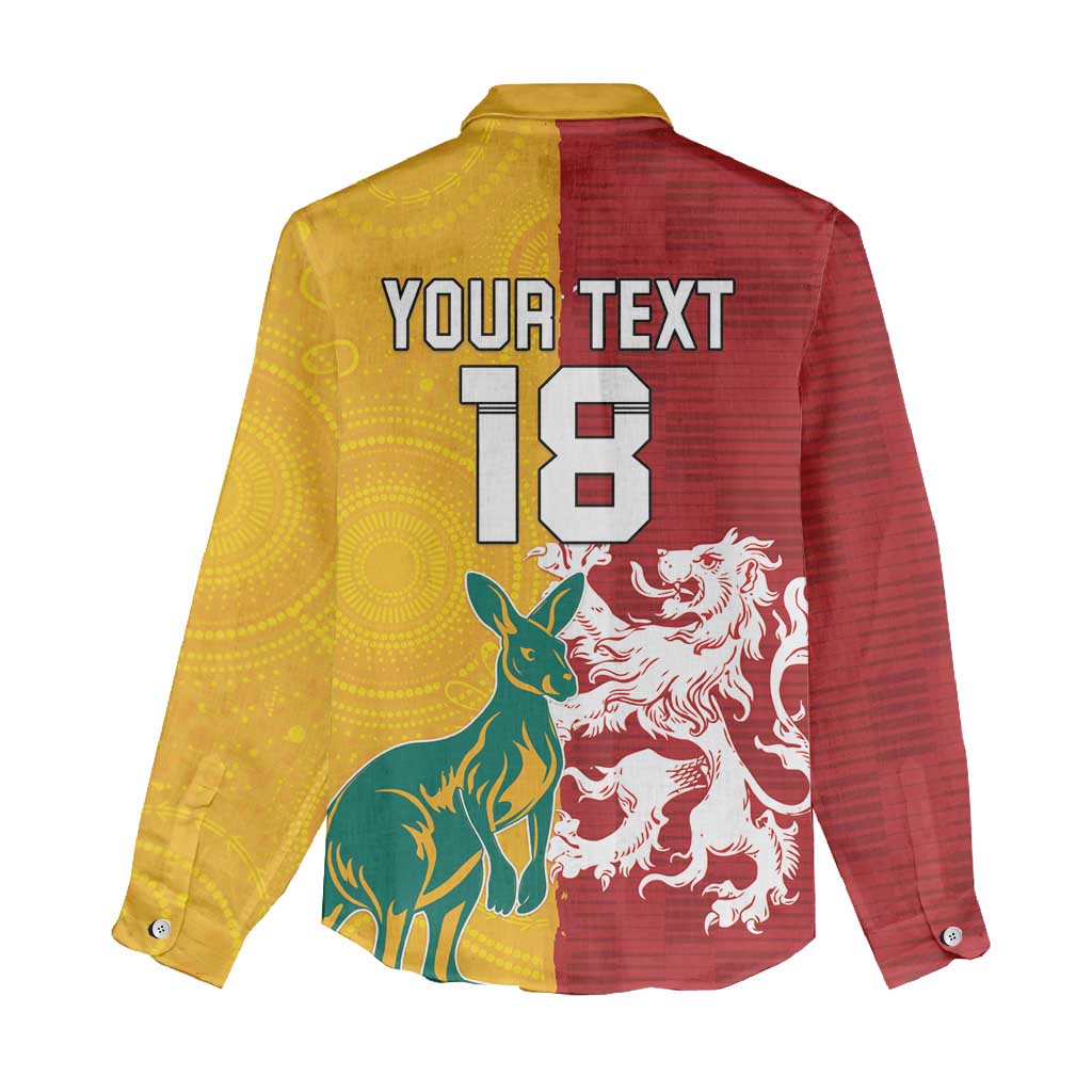 Custom British Lions Australia Women Casual Shirt Unique Style - Aussie Hoodie