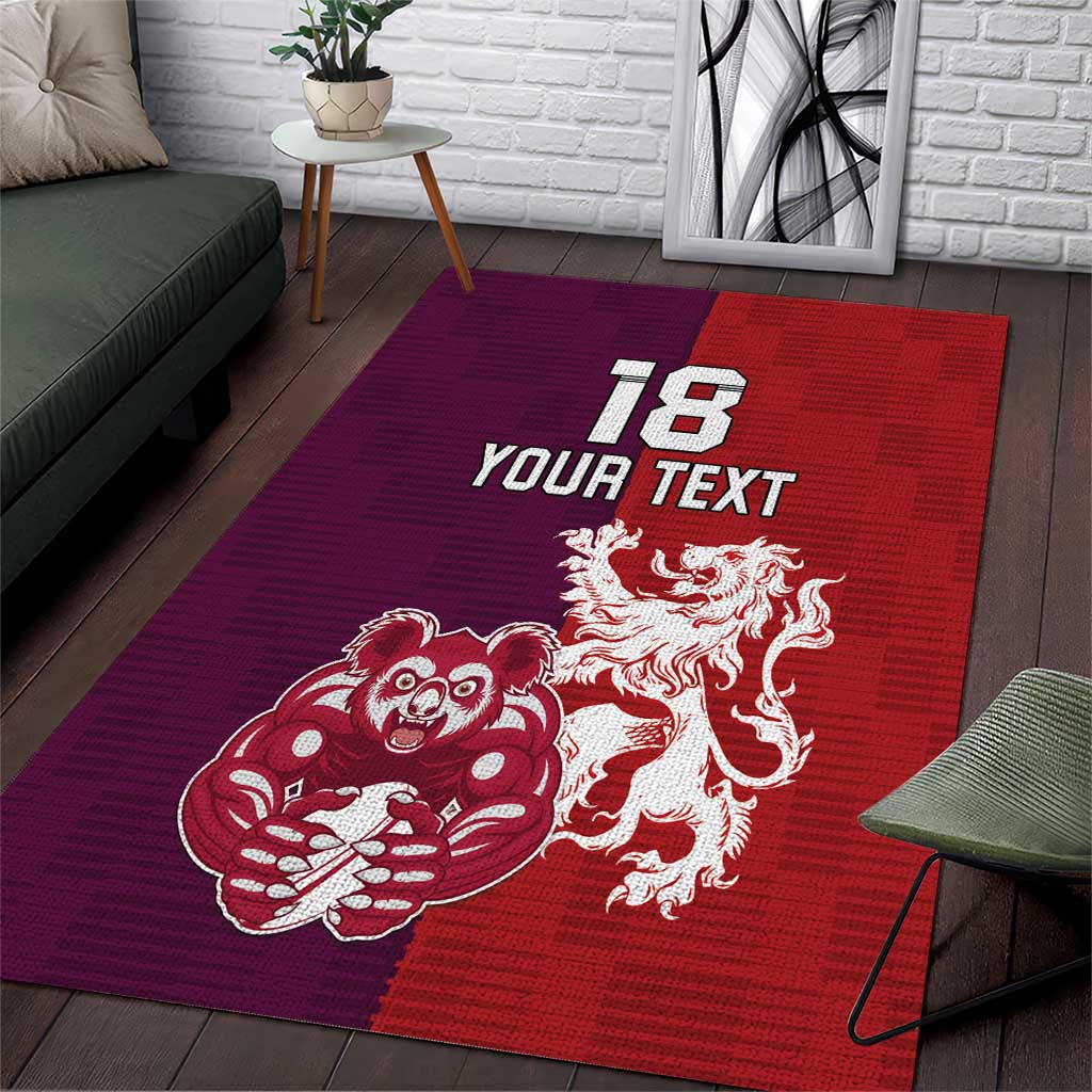 Custom British Lions Brumbies Area Rug Unique Style - Aussie Hoodie