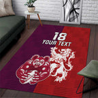 Custom British Lions Brumbies Area Rug Unique Style - Aussie Hoodie