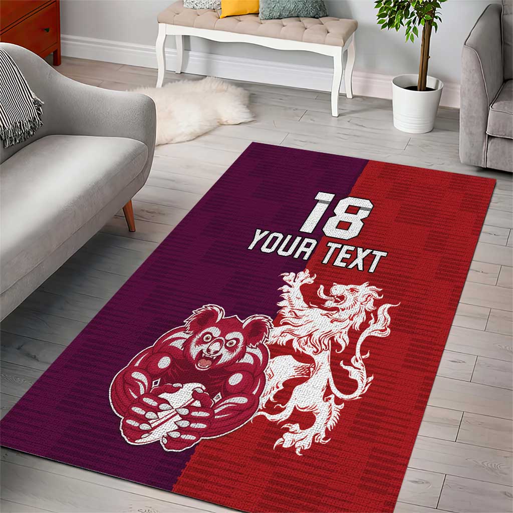 Custom British Lions Brumbies Area Rug Unique Style - Aussie Hoodie