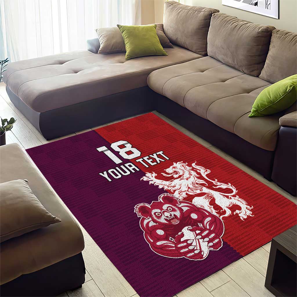 Custom British Lions Brumbies Area Rug Unique Style - Aussie Hoodie