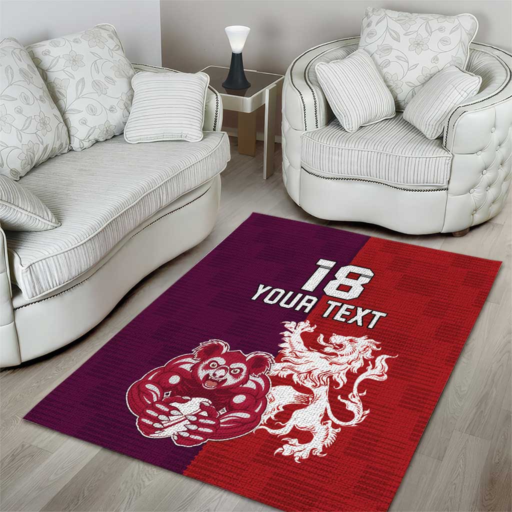 Custom British Lions Brumbies Area Rug Unique Style - Aussie Hoodie