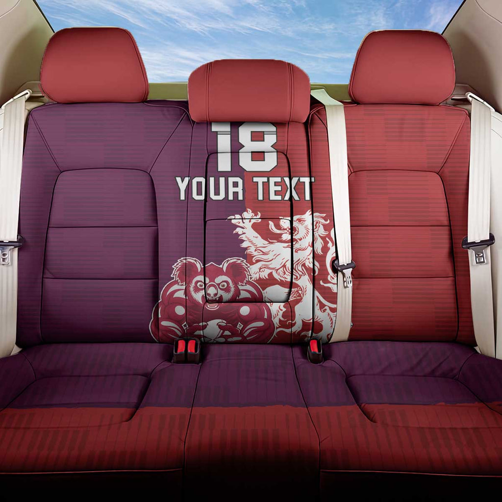 Custom British Lions Brumbies Back Car Seat Cover Unique Style - Aussie Hoodie