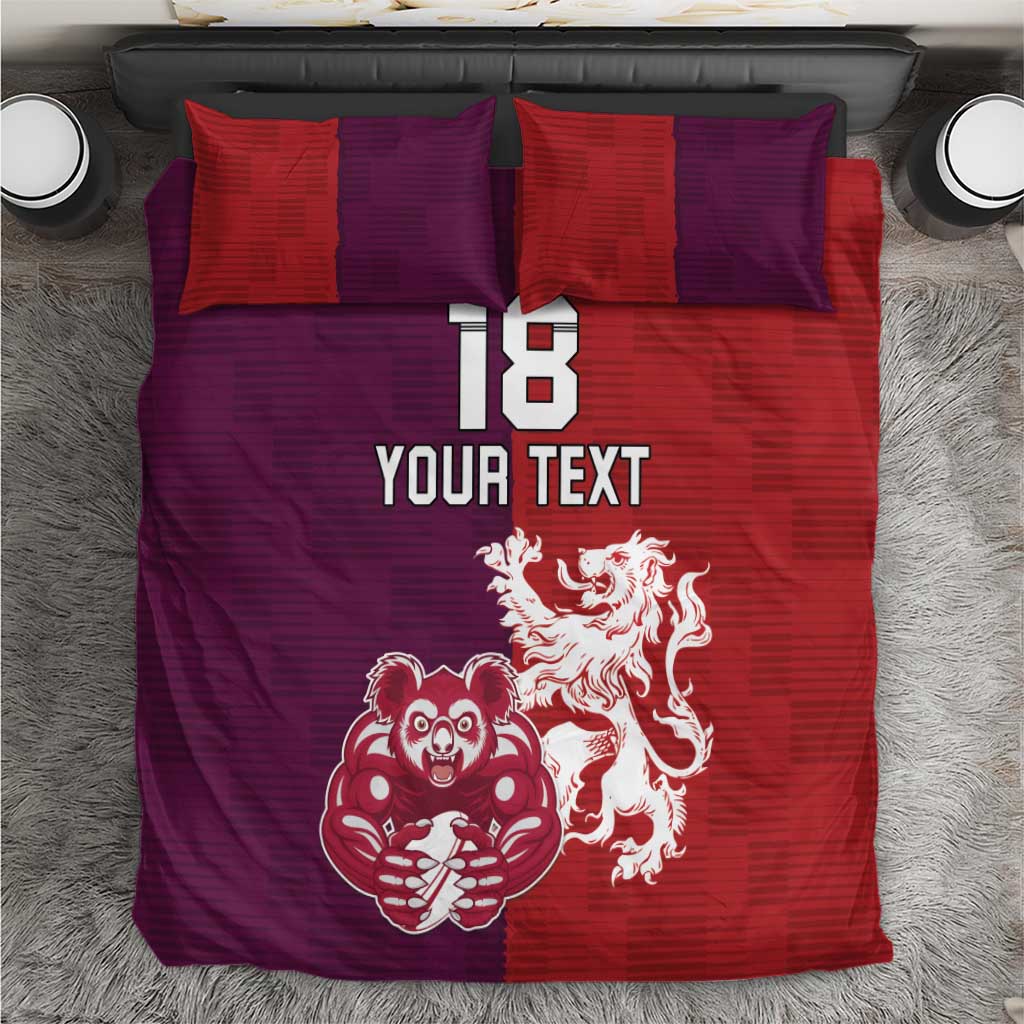 Custom British Lions Brumbies Bedding Set Unique Style - Aussie Hoodie