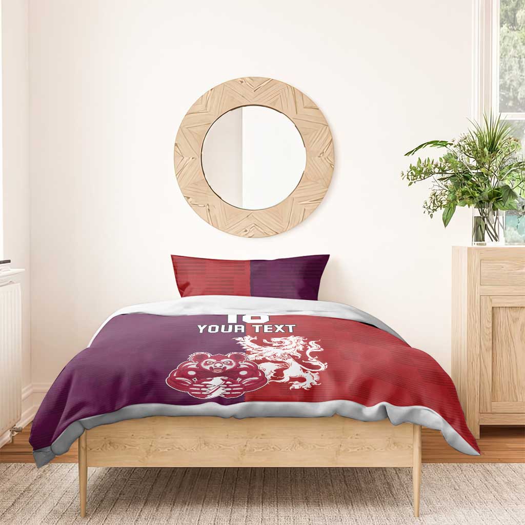 Custom British Lions Brumbies Bedding Set Unique Style - Aussie Hoodie