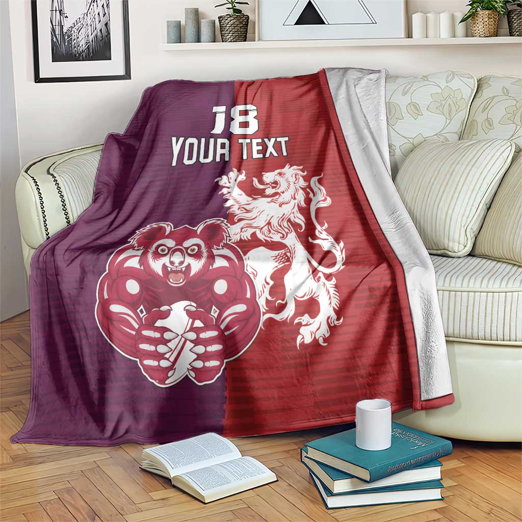 Custom British Lions Brumbies Blanket Unique Style - Aussie Hoodie