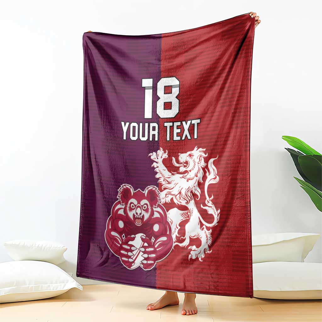 Custom British Lions Brumbies Blanket Unique Style - Aussie Hoodie