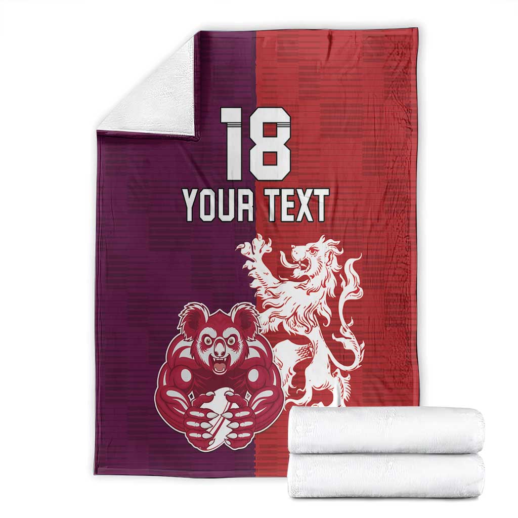 Custom British Lions Brumbies Blanket Unique Style - Aussie Hoodie