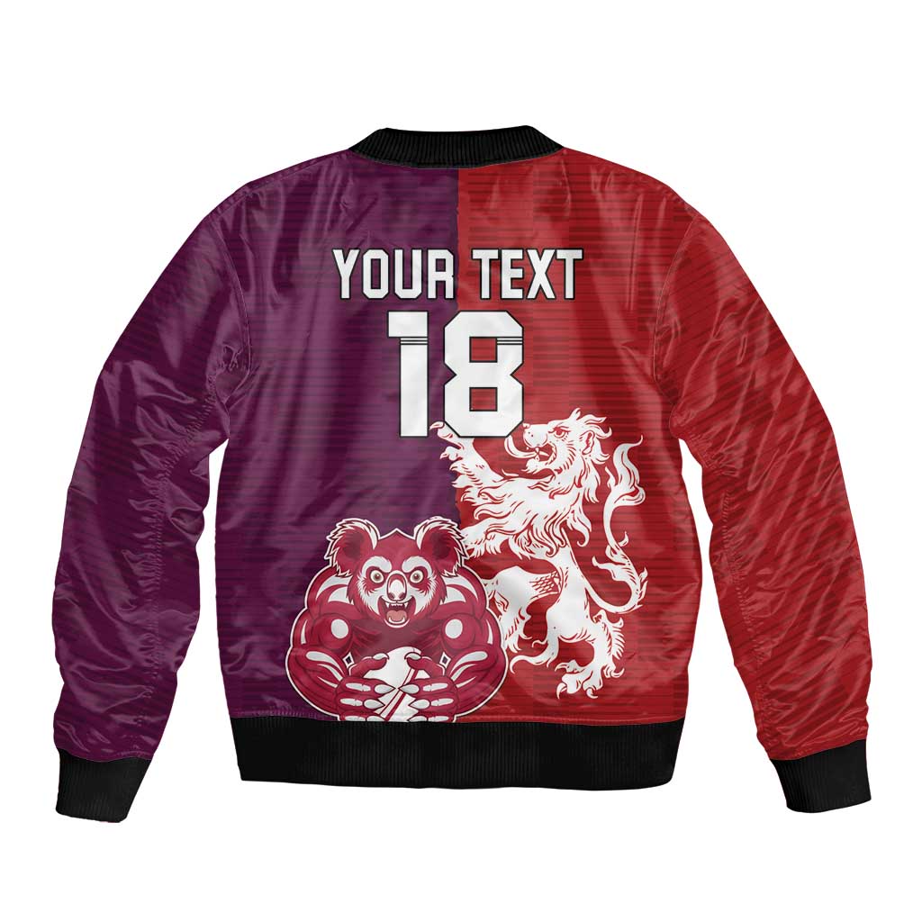 Custom British Lions Brumbies Bomber Jacket Unique Style - Aussie Hoodie
