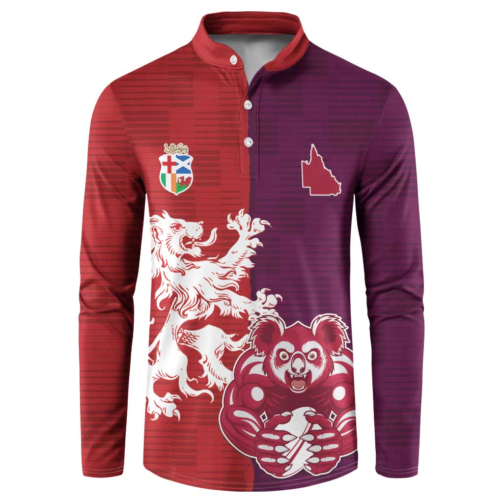Custom British Lions Brumbies Button Sweatshirt Unique Style - Aussie Hoodie