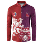 Custom British Lions Brumbies Button Sweatshirt Unique Style - Aussie Hoodie