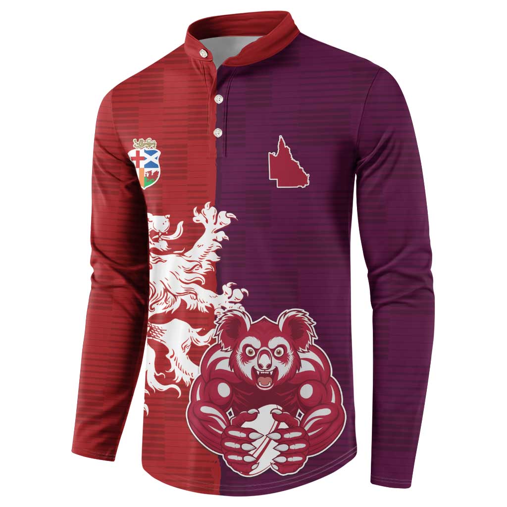 Custom British Lions Brumbies Button Sweatshirt Unique Style - Aussie Hoodie