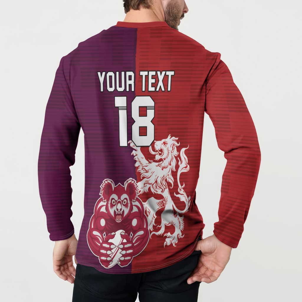 Custom British Lions Brumbies Button Sweatshirt Unique Style - Aussie Hoodie