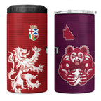 Custom British Lions Brumbies 4 in 1 Can Cooler Tumbler Unique Style - Aussie Hoodie