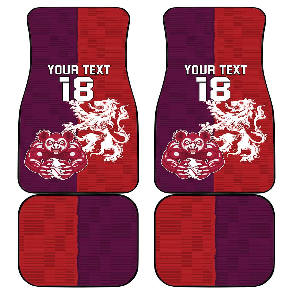 Custom British Lions Brumbies Car Mats Unique Style - Aussie Hoodie