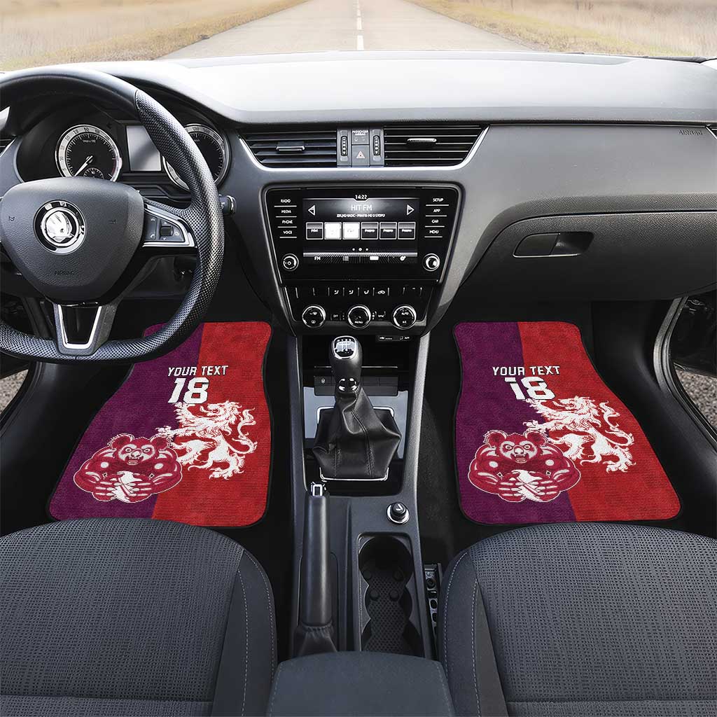 Custom British Lions Brumbies Car Mats Unique Style - Aussie Hoodie