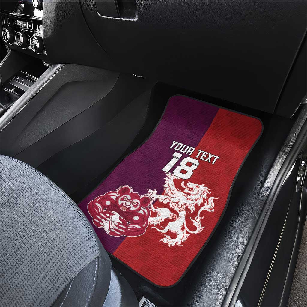 Custom British Lions Brumbies Car Mats Unique Style - Aussie Hoodie