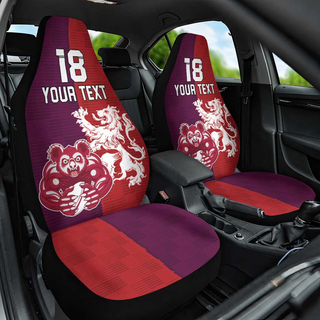 Custom British Lions Brumbies Car Seat Cover Unique Style - Aussie Hoodie