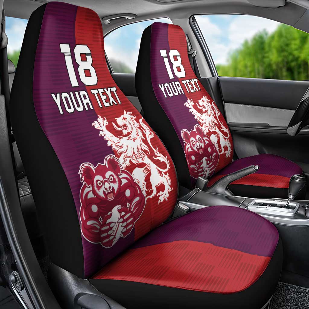 Custom British Lions Brumbies Car Seat Cover Unique Style - Aussie Hoodie