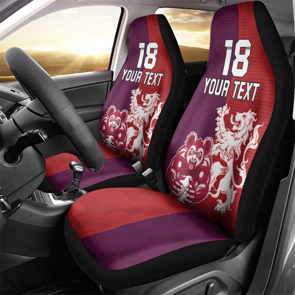 Custom British Lions Brumbies Car Seat Cover Unique Style - Aussie Hoodie