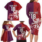 Custom British Lions Brumbies Family Matching Long Sleeve Bodycon Dress and Hawaiian Shirt Unique Style - Aussie Hoodie