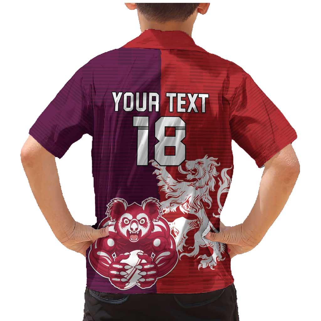 Custom British Lions Brumbies Family Matching Mermaid Dress and Hawaiian Shirt Unique Style - Aussie Hoodie