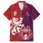 Custom British Lions Brumbies Family Matching Off Shoulder Maxi Dress and Hawaiian Shirt Unique Style - Aussie Hoodie