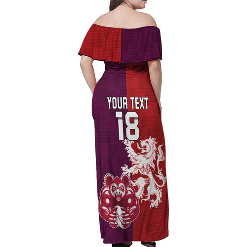 Custom British Lions Brumbies Family Matching Off Shoulder Maxi Dress and Hawaiian Shirt Unique Style - Aussie Hoodie