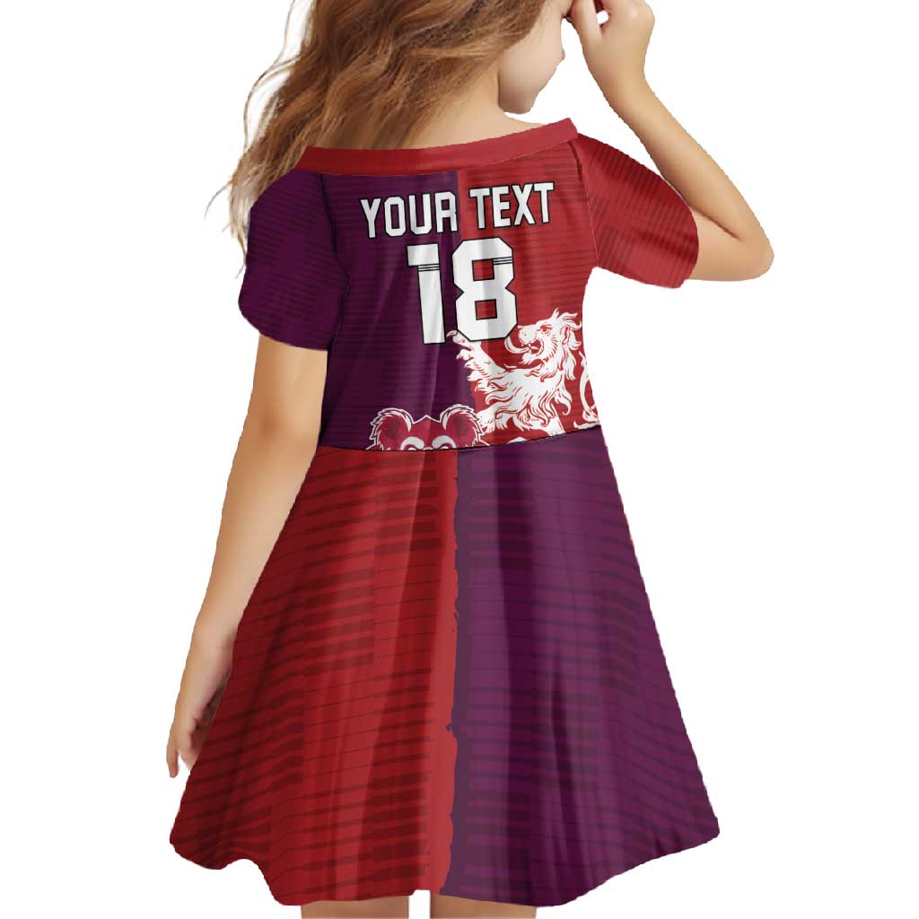 Custom British Lions Brumbies Family Matching Short Sleeve Bodycon Dress and Hawaiian Shirt Unique Style - Aussie Hoodie