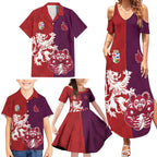 Custom British Lions Brumbies Family Matching Summer Maxi Dress and Hawaiian Shirt Unique Style - Aussie Hoodie
