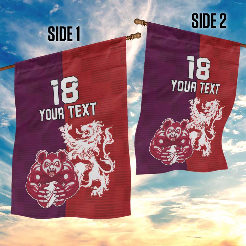Custom British Lions Brumbies Garden Flag Unique Style - Aussie Hoodie