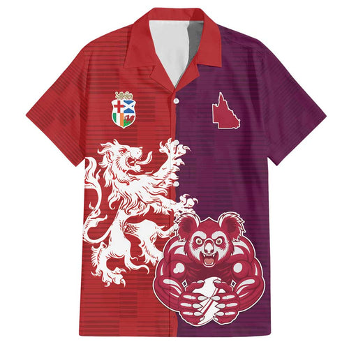 Custom British Lions Brumbies Hawaiian Shirt Unique Style - Aussie Hoodie