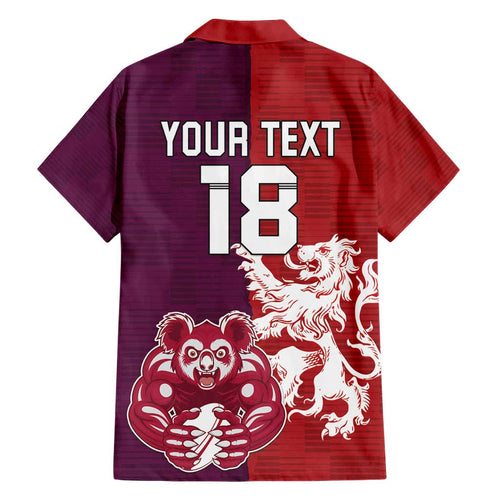 Custom British Lions Brumbies Hawaiian Shirt Unique Style - Aussie Hoodie