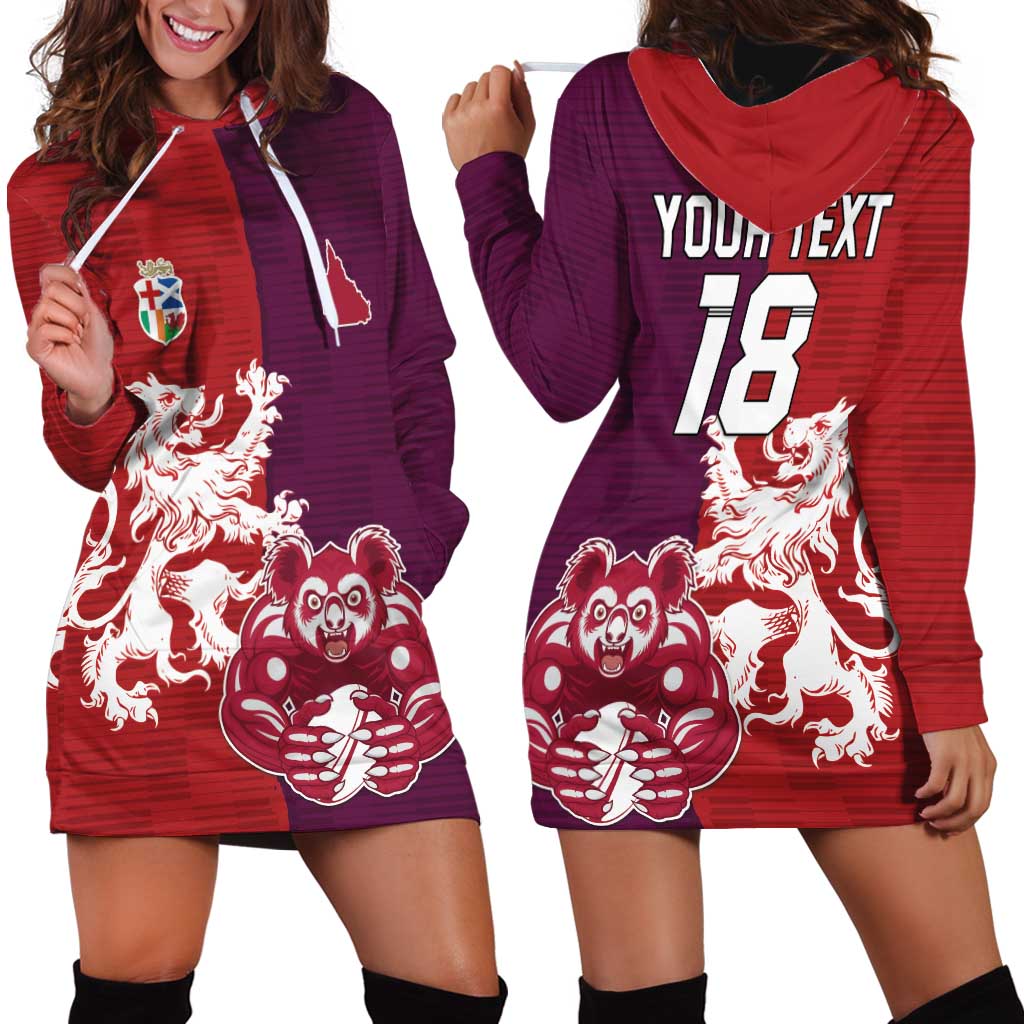 Custom British Lions Brumbies Hoodie Dress Unique Style - Aussie Hoodie