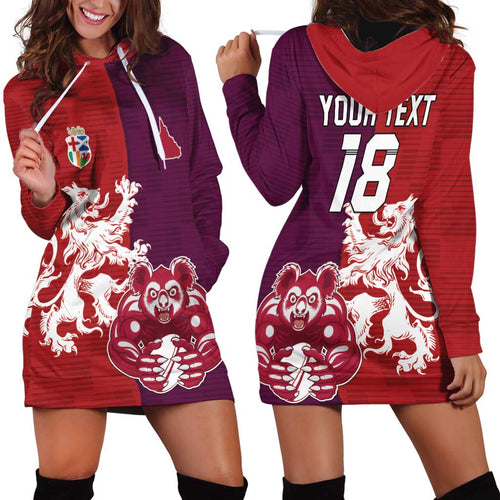 Custom British Lions Brumbies Hoodie Dress Unique Style - Aussie Hoodie
